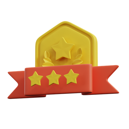 Insignia de estrella  3D Icon