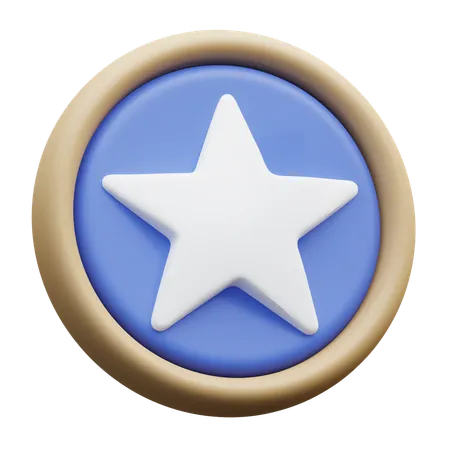 Insignia de estrella patriótica  3D Icon