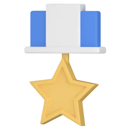 Insignia de honor estrella  3D Icon