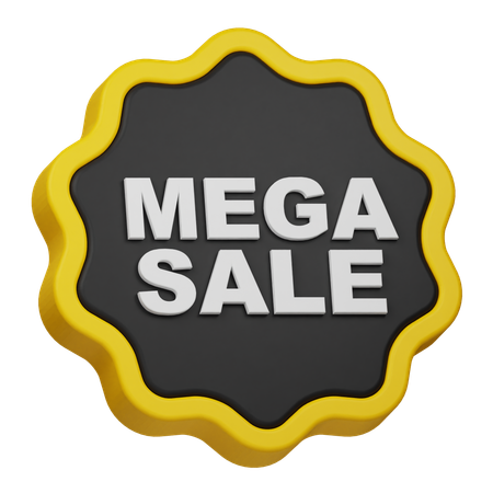 Insignia de mega venta  3D Icon