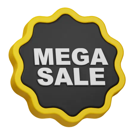 Insignia de mega venta  3D Icon