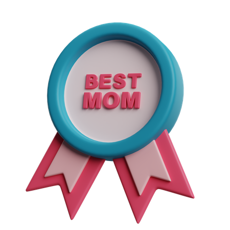 Insignia de la mejor mamá  3D Icon