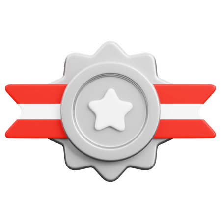 Insignia de plata  3D Icon