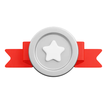 Insignia de plata  3D Icon