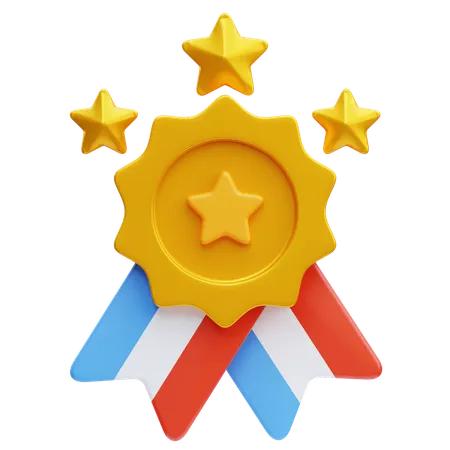 Insignia de premio  3D Icon