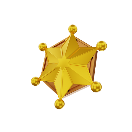 Insignia del sheriff  3D Icon