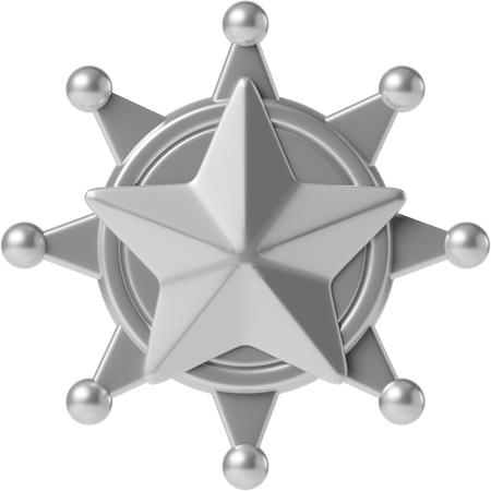 Insignia del sheriff  3D Icon