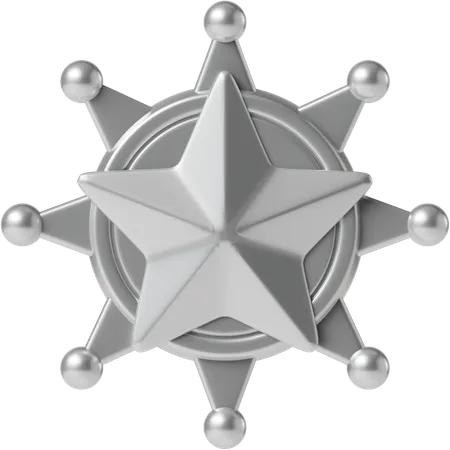 Insignia del sheriff  3D Icon