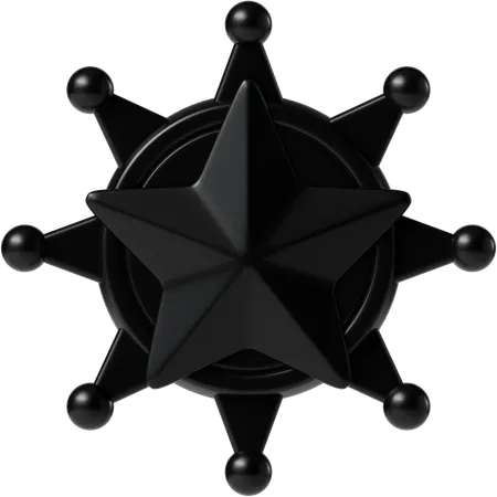 Insignia del sheriff  3D Icon