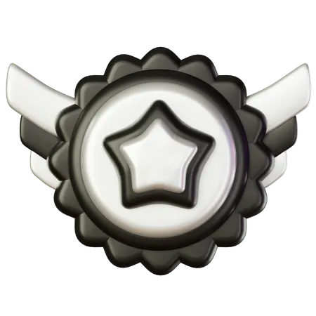 Insignia de una estrella  3D Icon