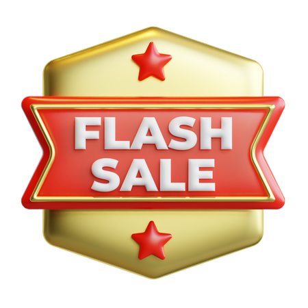 Insignia de venta flash  3D Icon