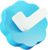 insignia de verificación de twitter