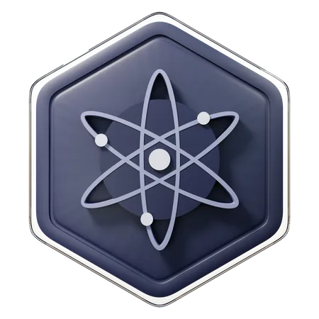 Insignia del Cosmos (ATOM)  3D Illustration