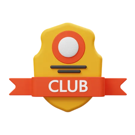 Insignia del club  3D Illustration
