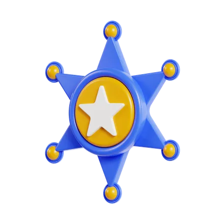 Insignia del sheriff  3D Icon