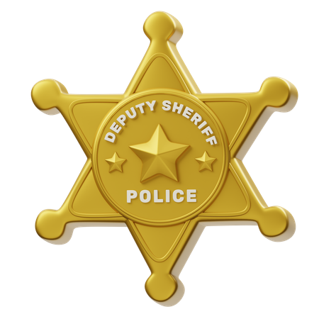 Insignia del sheriff adjunto  3D Icon