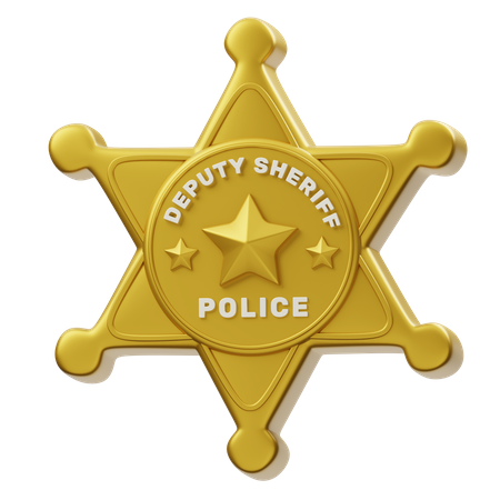 Insignia del sheriff adjunto  3D Icon