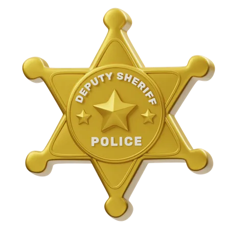 Insignia del sheriff adjunto  3D Icon