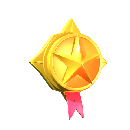 Insignia de oro  3D Icon