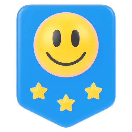 Insignia sonriente  3D Icon