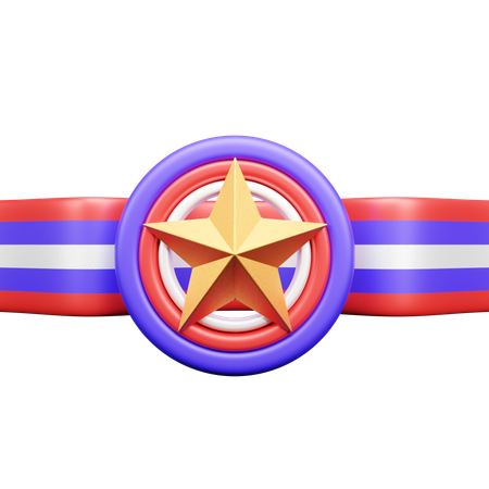 Insignia de estrella  3D Icon