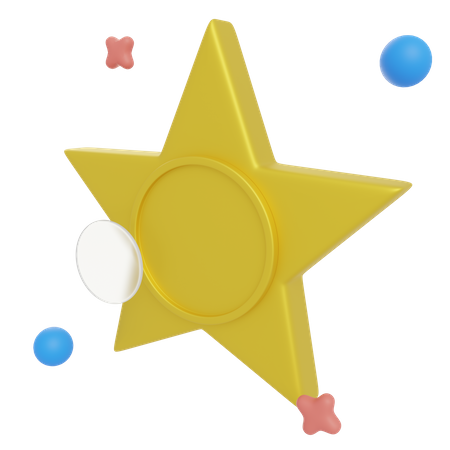 Insignia de estrella  3D Illustration