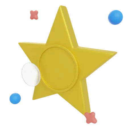 Insignia de estrella  3D Illustration