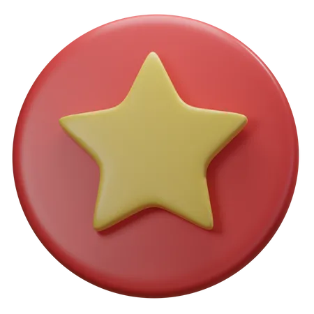 Insignia de estrella  3D Illustration