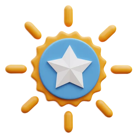 Insignia de estrella  3D Illustration