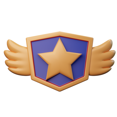 Insignia de estrella  3D Illustration