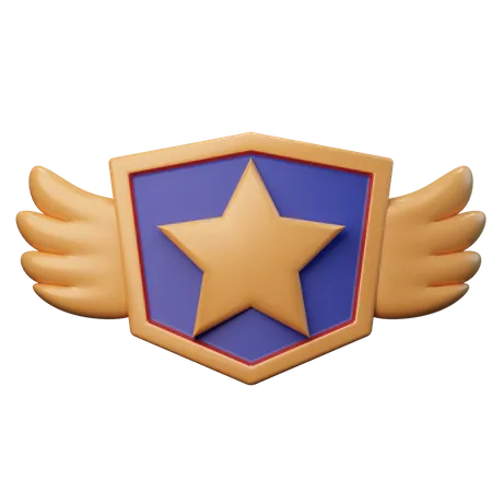 Insignia de estrella  3D Illustration