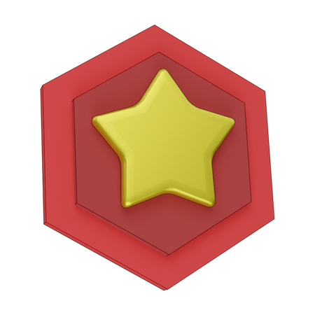 Insignia de estrella  3D Icon