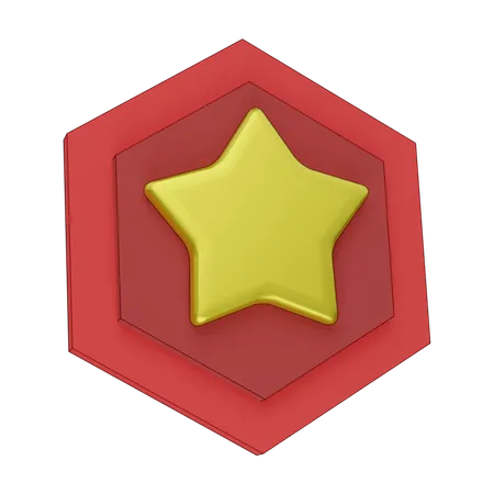 Insignia de estrella  3D Icon