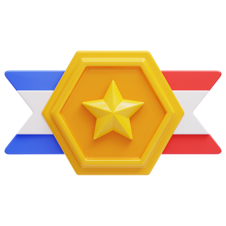 Insignia de estrella  3D Icon