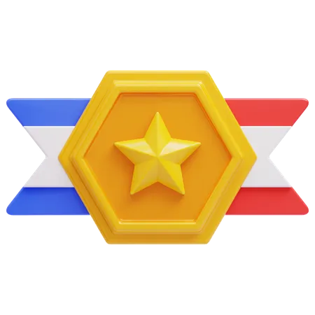 Insignia de estrella  3D Icon