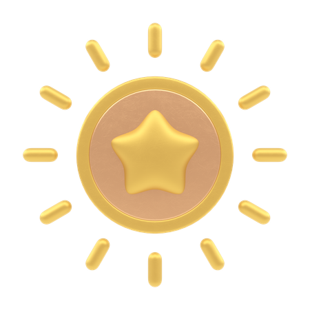 Insignia de estrella  3D Icon