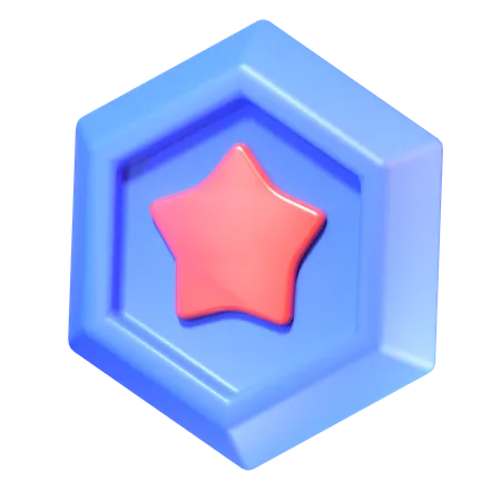 Insignia de estrella  3D Icon