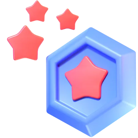 Insignia de estrella  3D Icon