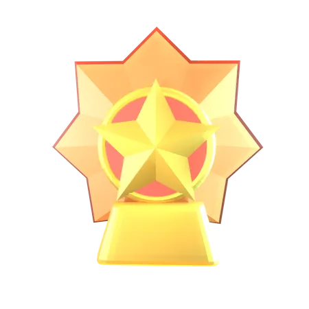 Insignia de estrella  3D Icon