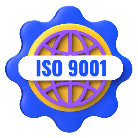 Insignia ISO 9001 3D Icon