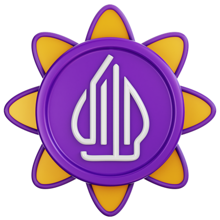 Insignia del logotipo halal  3D Icon