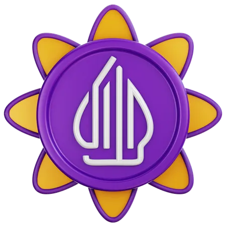 Insignia del logotipo halal  3D Icon