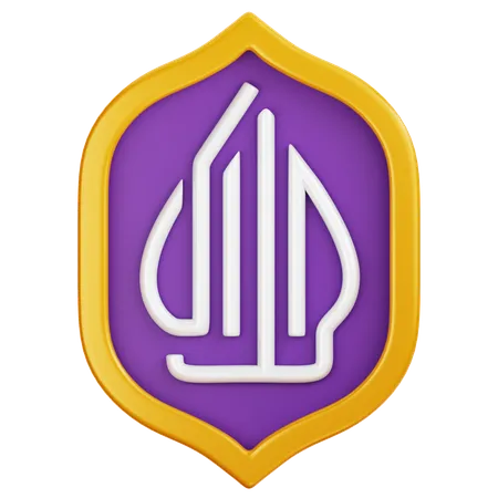 Insignia del logotipo halal  3D Icon