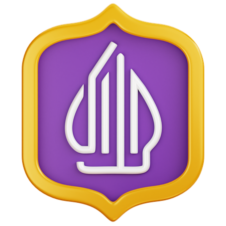 Insignia del logotipo halal  3D Icon