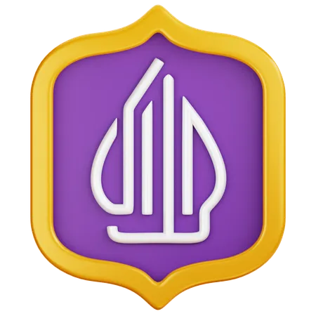 Insignia del logotipo halal  3D Icon