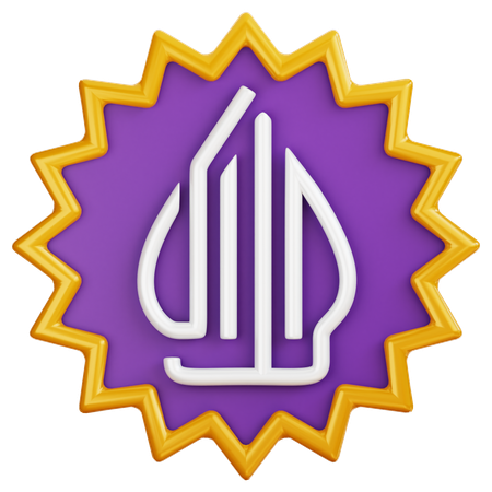 Insignia del logotipo halal  3D Icon