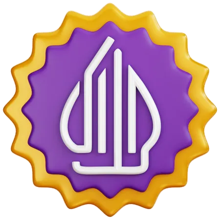 Insignia del logotipo halal  3D Icon