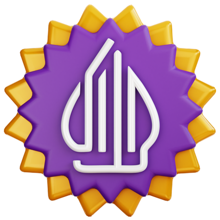 Insignia del logotipo halal  3D Icon