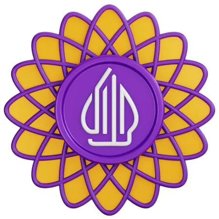 Insignia del logotipo halal  3D Icon