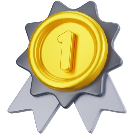 Insignia de medalla  3D Icon